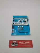 Libretto Uso E Manutenzione Alfa Romeo F12 Diesel