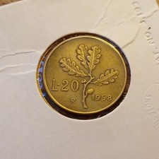 Italia 1958-R Venti (20) Lire