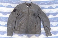 Giacca in pelle moto uomo - Colore Girgio - Marca: STUD - Modello Rude - TG.54