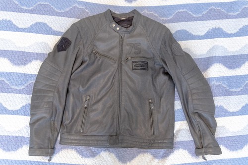 Giacca pelle moto uomo - pelle,