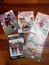 ROMA LOTTO RIVISTA GIALLOROSSI 5 RIVISTE  STADIO CURVA NO MAGLIA CALCIO 