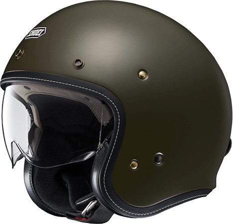 Casco jet shoei - j.o+, verde