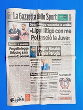 GAZZETTA DELLO SPORT 12 FEBBRAIO 1999 RITIRO GIANNI BUGNO - DESCHAMPS-RONALDO