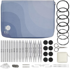 Set Ferri Intercambiabili Nova Grande - Coppia Ferri Circolari 14 X 13 Cm Con Ac