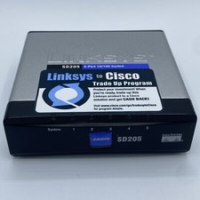 Cisco Linksys SD205 v2 5-Port 10/100 Network Switch 10/100 OEM Power Supply