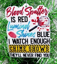 Ornamento a tema Crime Show