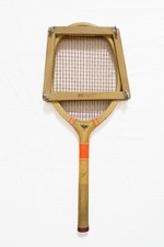 Racchetta da tennis vintage in legno S.A.R.P. Chiavenna + tendicorde RIVO anni ’