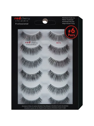 Red cherry ciglia capelli veri - red,
