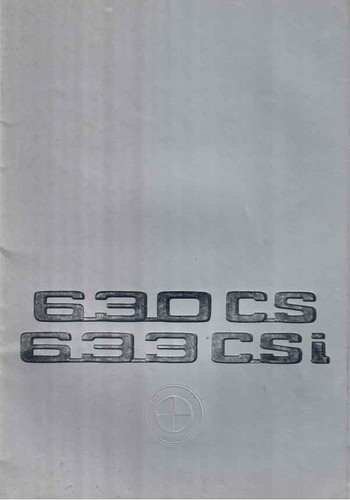 Catalogue brochure bmw - catalogue, 630