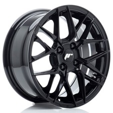 Un Cerchio in Lega JR JR28 15x7 ET38 4x100 Nero Lucido
