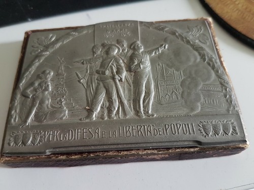 Placca fratellanza armi i - fratellanza, d'armi