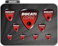 Adesivi ducati corse rosso - 9,