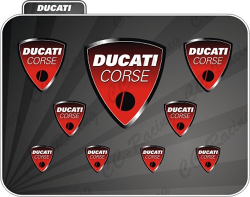 Adesivi ducati corse rosso - ducati,