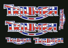 Triumph adesivo inglese Union Jack speed street triple UnionJack serbatoio caren