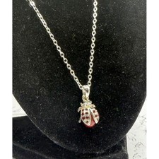 Collana con strass coccinella