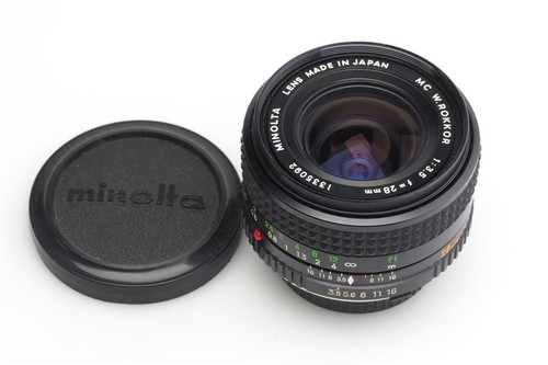 Minolta 28mm w rokkor - minolta, mc