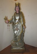 Statua di Santa Lucia in cartapesta leccese della bottega di Luigi Guacci 1905