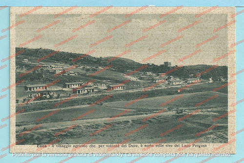Cartolina villaggio pergusa - cartolina,