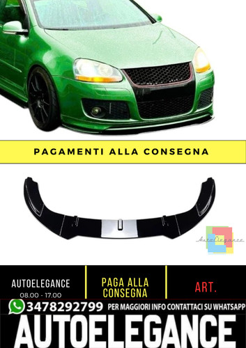 Splitter anteriore nero - anteriore,