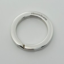 Portachiavi Tiffany & Co spesso pesante in argento sterling portachiavi