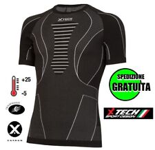 Maglia spyder T-shirt xtech intimo termico x-tech nero moto sport bike palestra