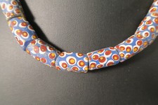 Vecchie perle di vetro aparte blu Venice Murano FV92 Old African Trade blue eye beads