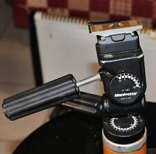 Manfrotto testa 3 vie per treppiedi Modello 141. Piastra attacco rapido larga.