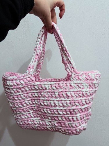 Borsa uncinetto fatta mano - uncinetto, a