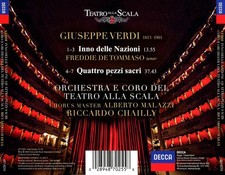 RICCARDO CHAILLY / ORCHESTRA DEL TEATRO ALLA SCALA DI MILANO VERDI: INNO DELLE N
