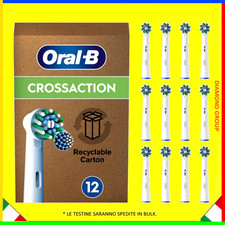 12 PZ 12x TESTINE DI RICAMBIO BRAUN ORAL-B CROSSACTION PER SPAZZOLINO ELETTRICO