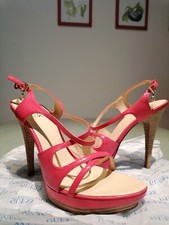 Sandalo con tacco Guess n. 38, rosa geranio - NUOVO