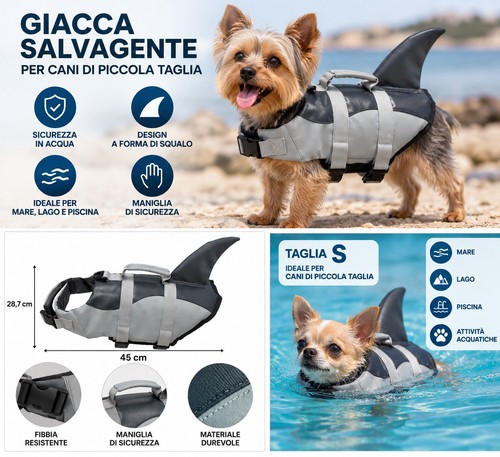 Giubbotto salvagente cane - giubbotto,