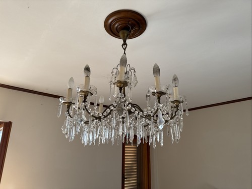 Lampadario antico ottone e - in,