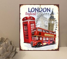 1x London Big Ben Bus Insegna