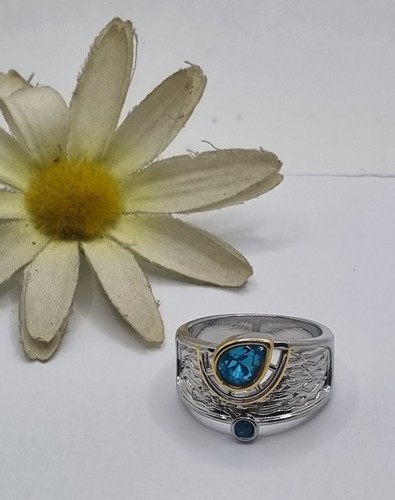 Anello fascia color argento - a,