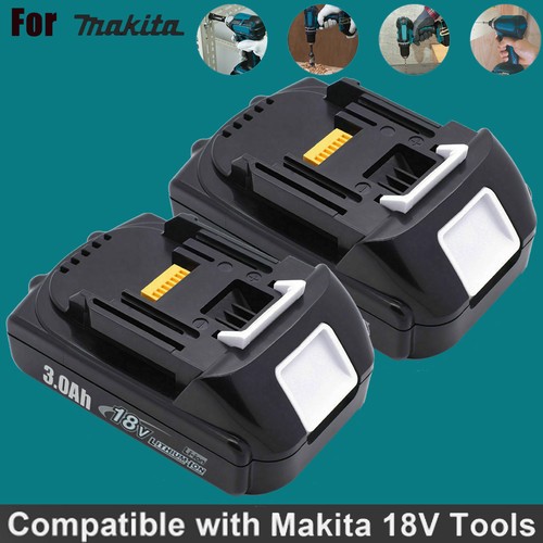 Per batteria makita 18v - 2x,
