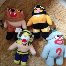 Set 4 peluche maschera tigre