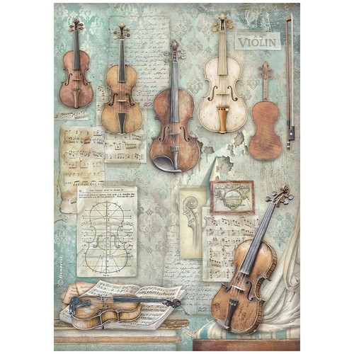 Carta riso symphony violini - di,