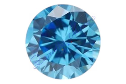 Cubic zirconia rotonda - , colore