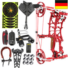 Kit Arco Composto 30-75lb DualUse Sfera Acciaio Tiro con l'Arco Arco da Caccia 330FPS R/LH