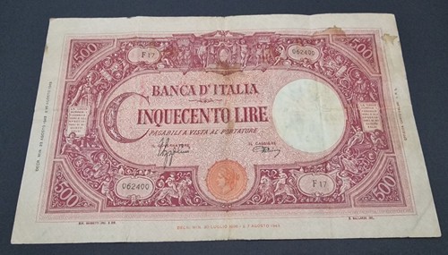 Cinquecento 500 lire grande - grande, c