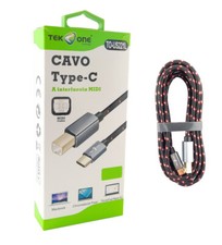 Cavo USB tipo TYPE C a interfaccia TYPE B MIDI 3 METRI Art. TO-US221L