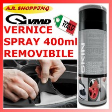 VERNICE REMOVIBILE SPRAY NERO OPACO PELLICOLA WRAPPING CERCHI TUNING AUTO MOTO