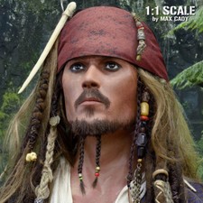 Bandana Jack Sparrow accurata su schermo, pirati dei Caraibi, NUOVA o INVECCHIATA