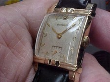 BELL'OROLOGIO VINTAGE UOMO WITTNAUER RECT, GOLDFILLED 73REVUE MODEL