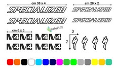 Kit adesivi vinile tuning per telaio bici strada mtb SPECIALIZED M4