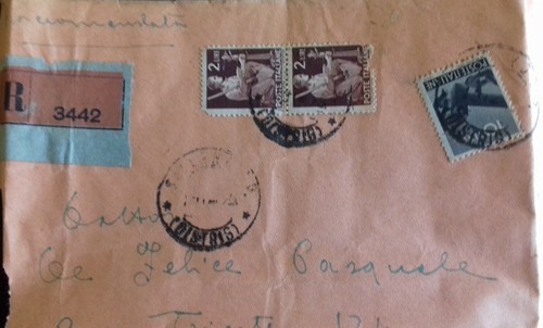 Francobolli lettera - francobolli, su
