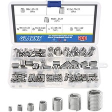 Glarks 200 inserti filettati
