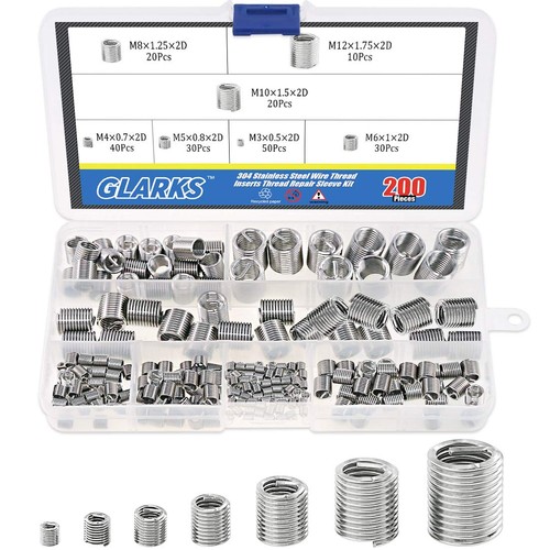 Glarks 200 inserti filettati