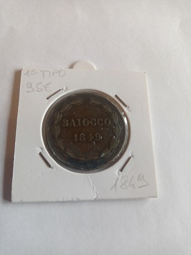 Baiocco 1849 primo tipo molto - 1849,